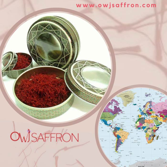 average saffron price market in world best iranian saffron brand Owj Saffron
